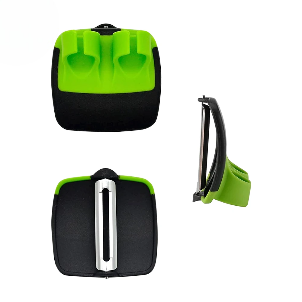 Multifunctional Kitchen Finger Held Palm Peeler Easy Hold Gadgets Vegetable Fruit Slicer Peeler Utensil Durable Kitchen Peeler