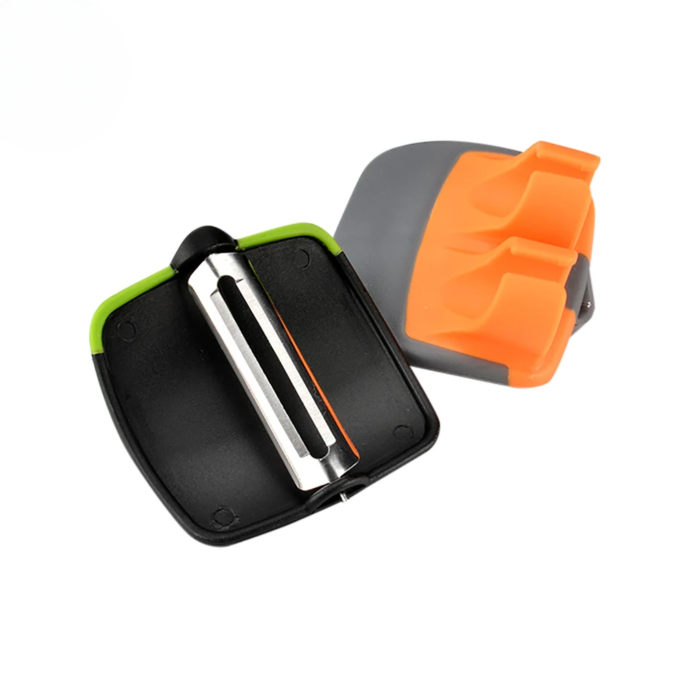Multifunctional Kitchen Finger Held Palm Peeler Easy Hold Gadgets Vegetable Fruit Slicer Peeler Utensil Durable Kitchen Peeler