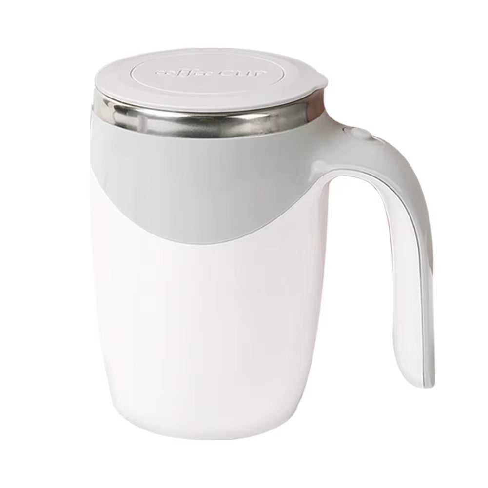 Taza De Café Con Agitación Automática De 13Oz, Taza Con Agitación Automática Recargable, Taza De Café De Viaje De Acero Inoxidable Para Viajes En Casa Y Oficina